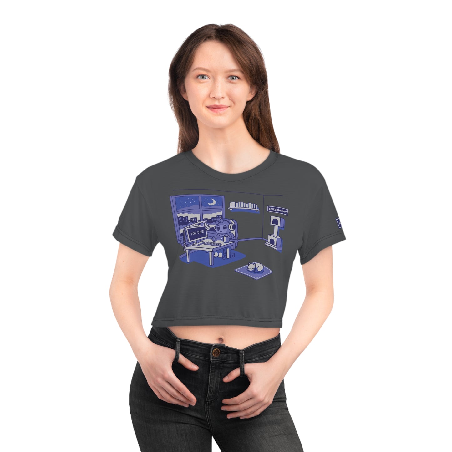 parkenharbor - Crop Tee - Purple Bedroom v.1 - TantrumCollectibles.com