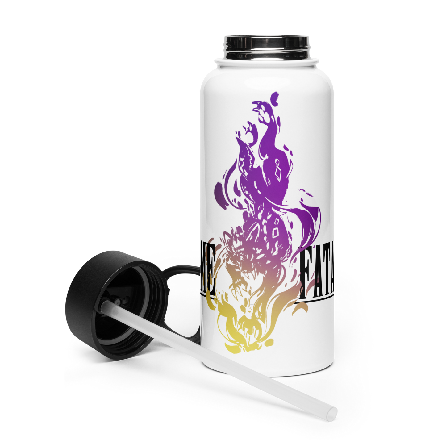 Frame Fatales - Stainless Steel Water Bottle with a Straw Lid - Fantasy Fatales