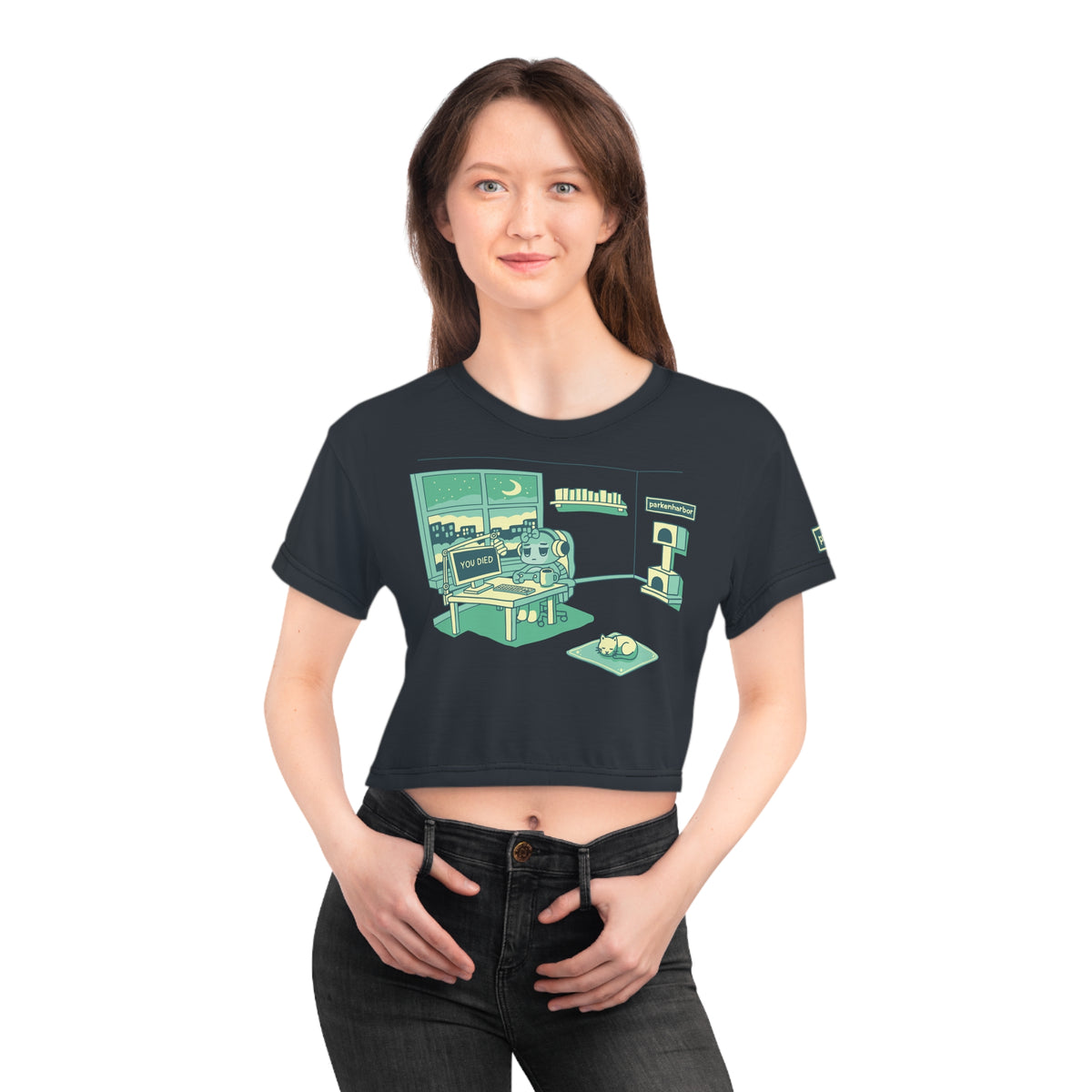 parkenharbor - Crop Tee - Green Bedroom v.2 - TantrumCollectibles.com