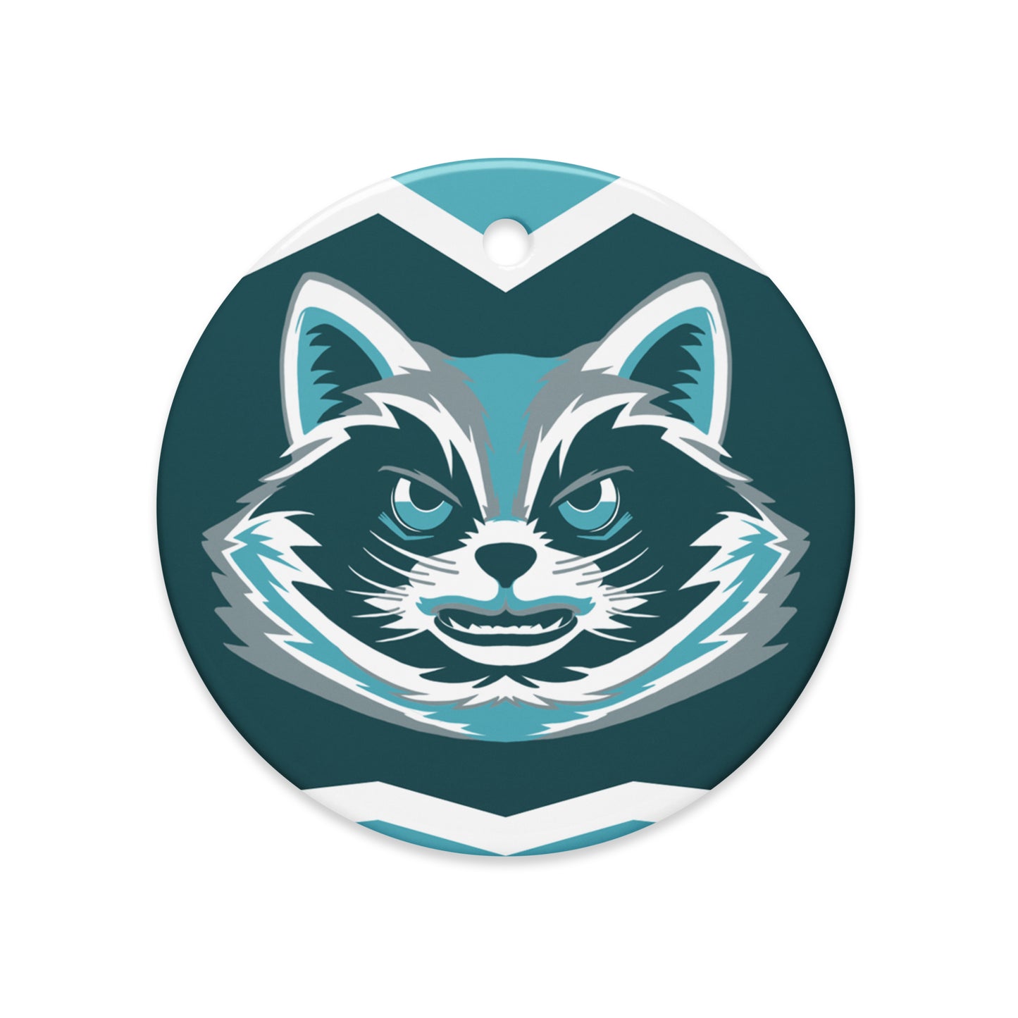 Skybilz - Double-Sided Ceramic Ornament - Ice Raccoon