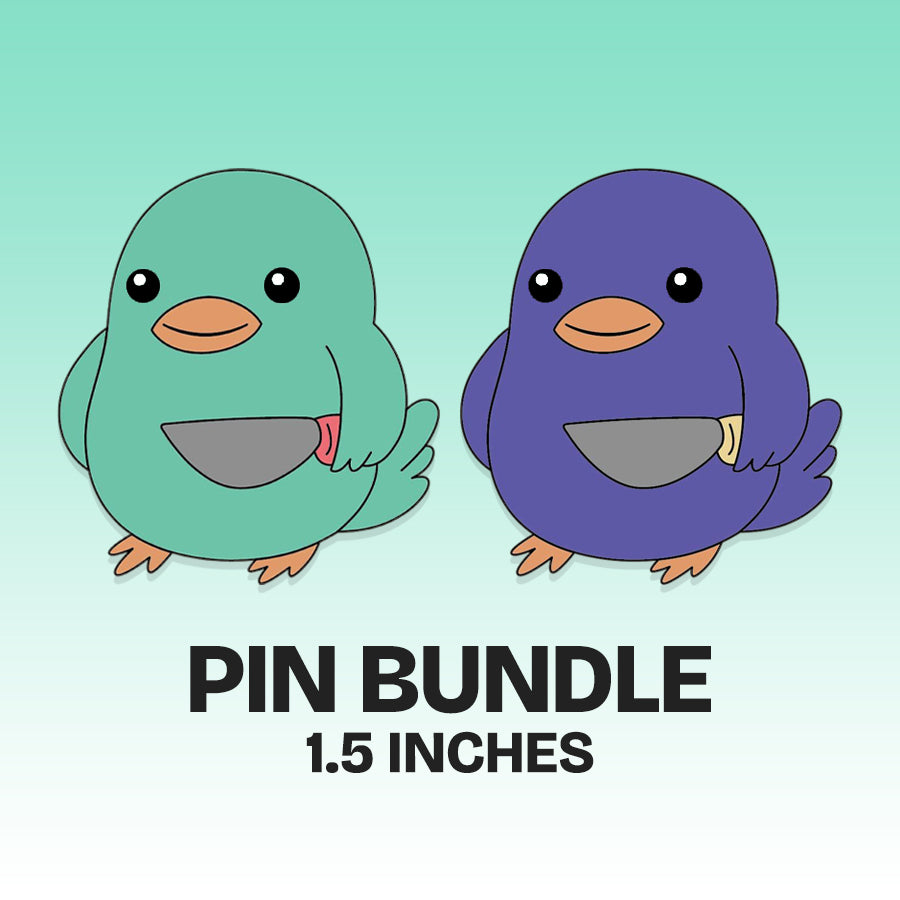 Kelpsey - Enamel Pin - Knife Birb
