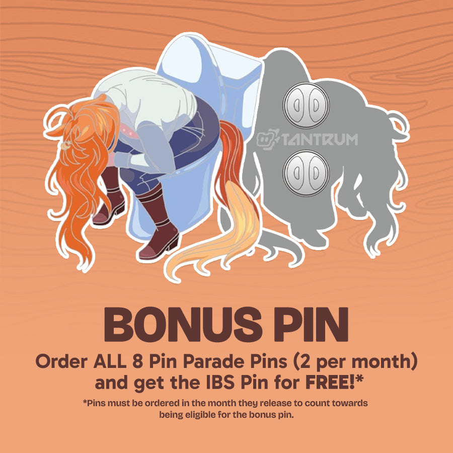 Lucah's Pin Parade - October Enamel Pins - Chibi Lucah & Hoss