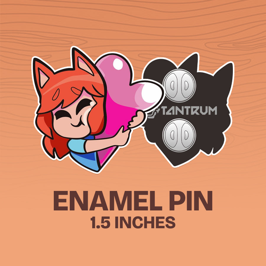 Lucah - Enamel Pins - Googly Eyes, Scoo, Chibi Lucah, Chibi Hoss, Heart, & Anxiety