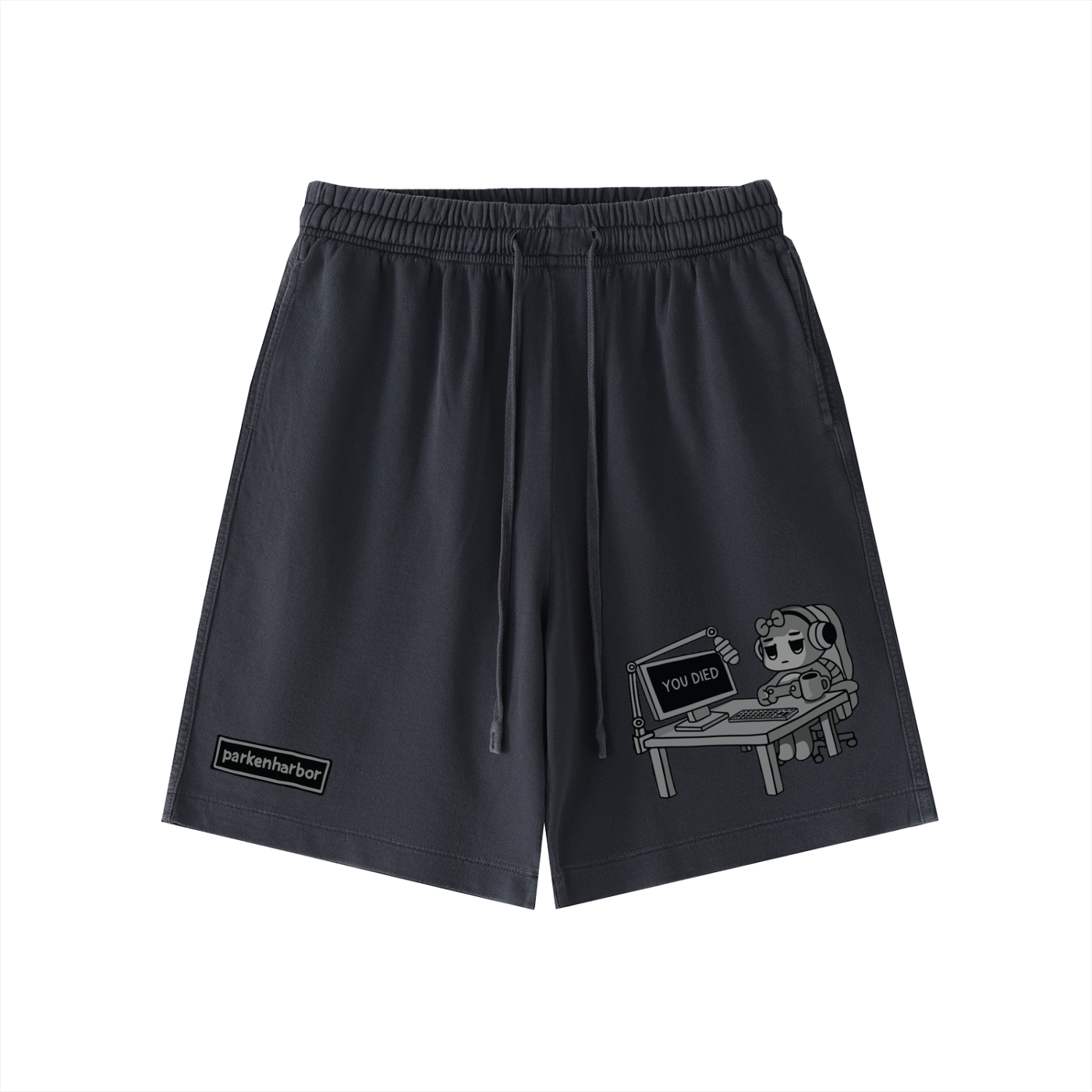 parkenharbor - Vintage Wash Shorts - Grey Desk - TantrumCollectibles.com