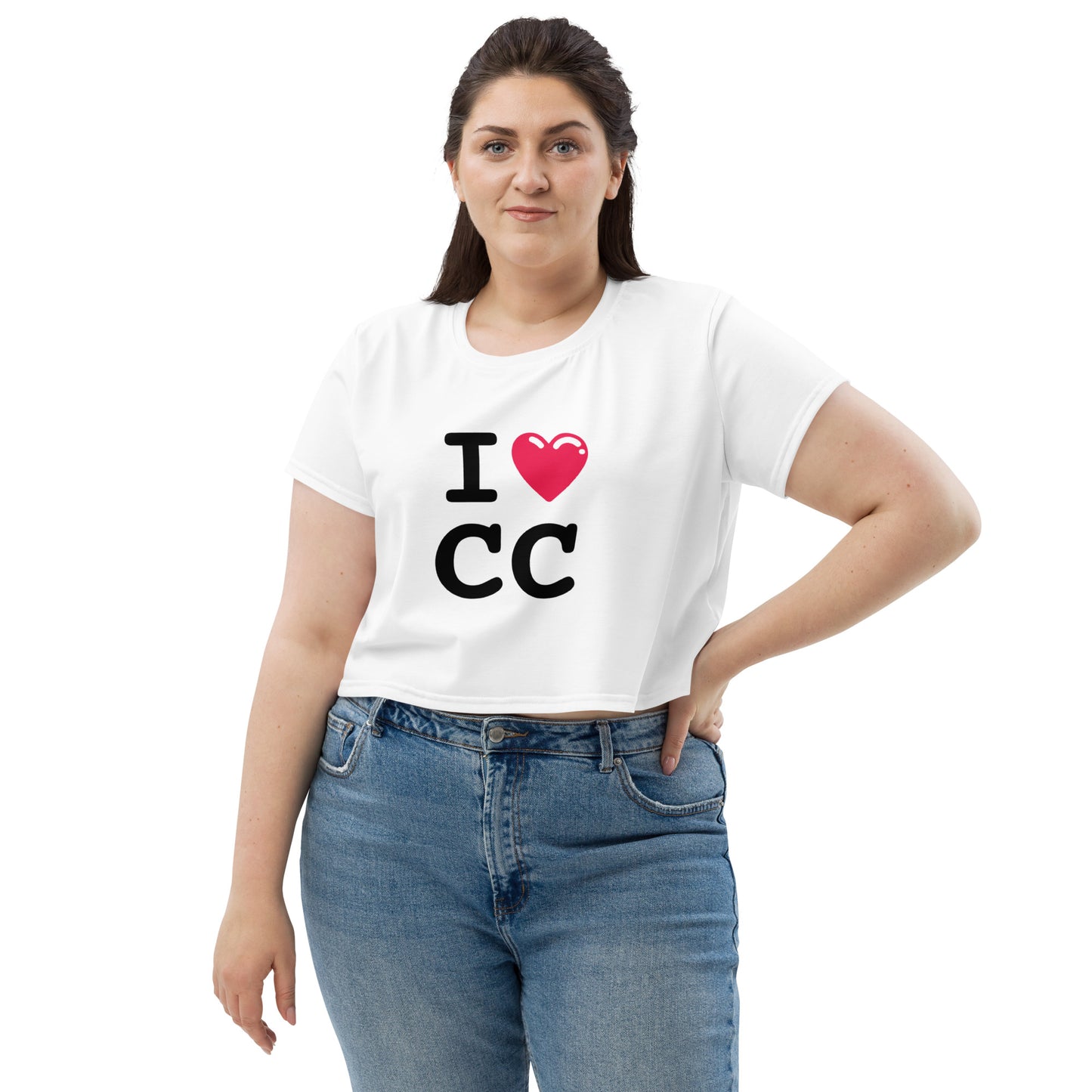 Crowd Control - Women's Crop Tee - I Heart CC