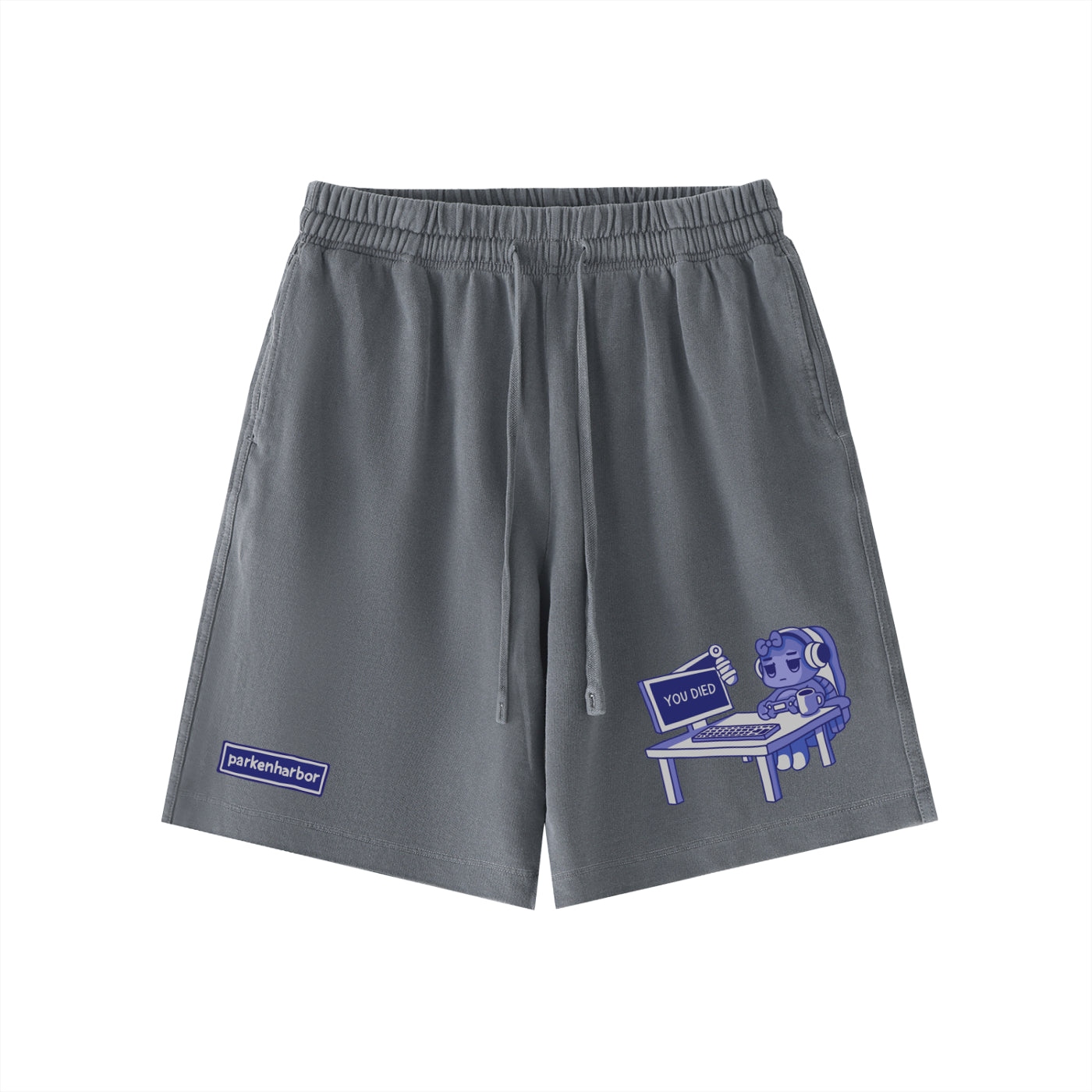 parkenharbor - Vintage Wash Shorts - Desk (Purple) - TantrumCollectibles.com