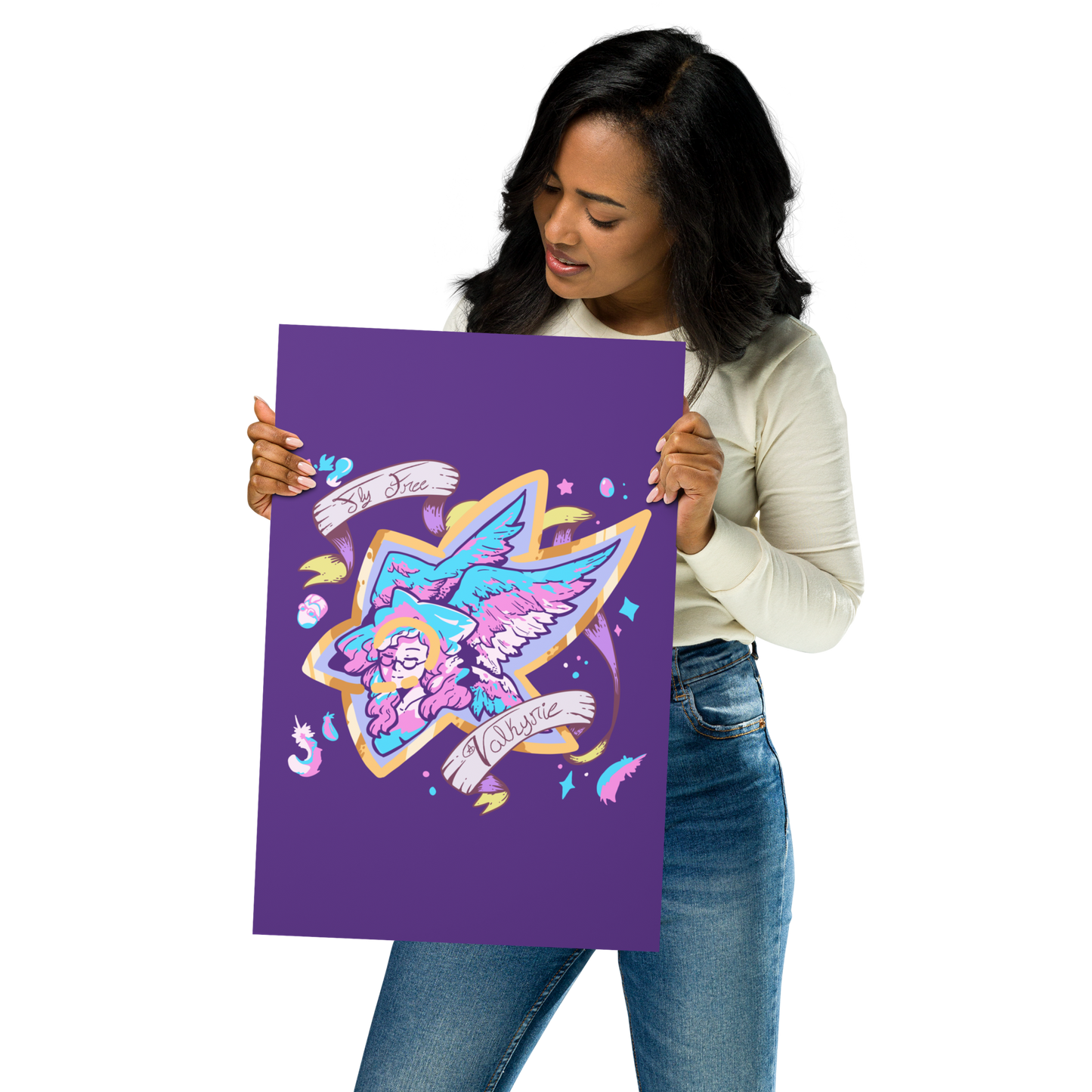 ProtonJon - Poster - Trans Pride Wingstar (Purple)