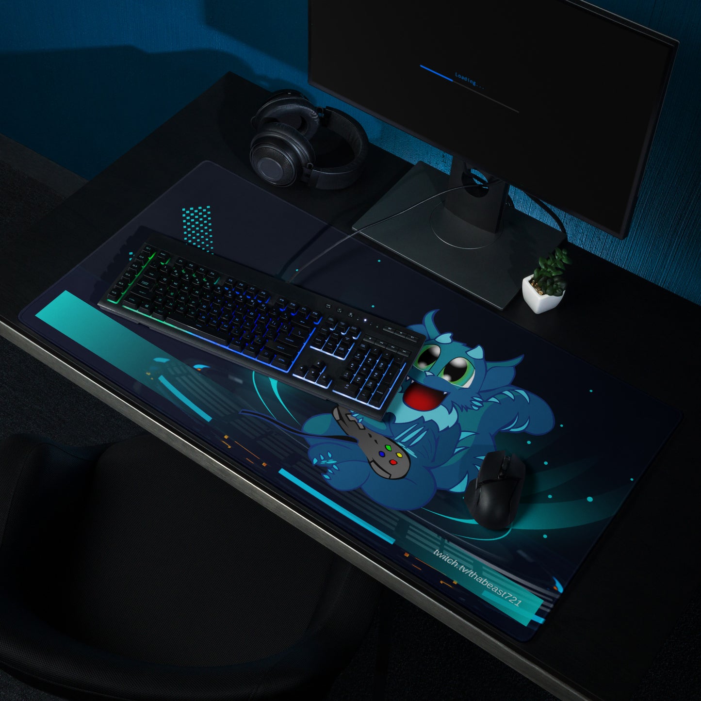 ThaBeast - Gaming Pad - Gamer Blue Guy