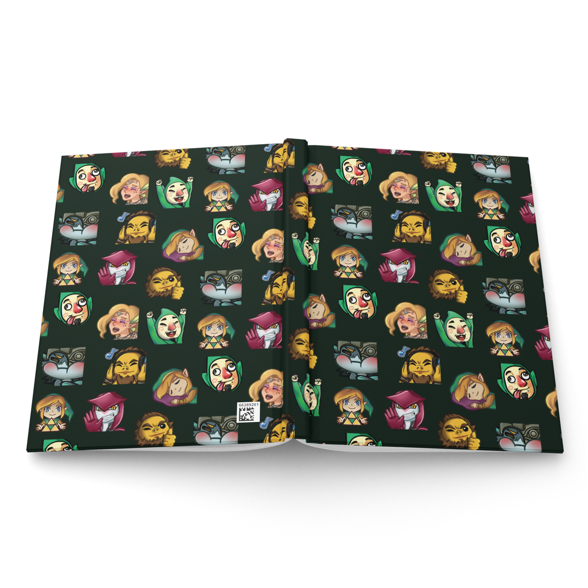 ZeldaSpeedRuns - Hardcover Journal Matte - Emotes