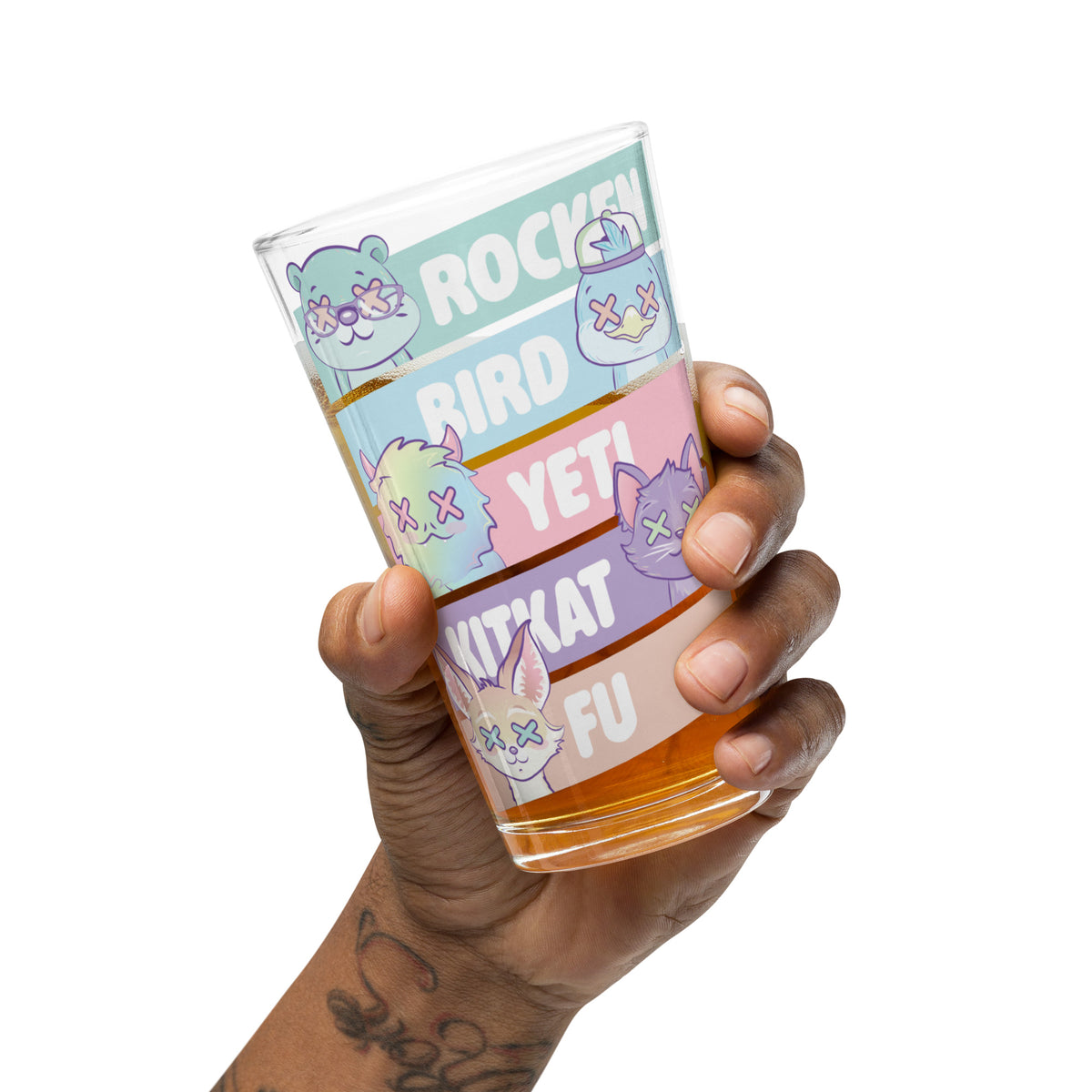 ThePastelYeti - Shaker Pint Glass - Team Yeti