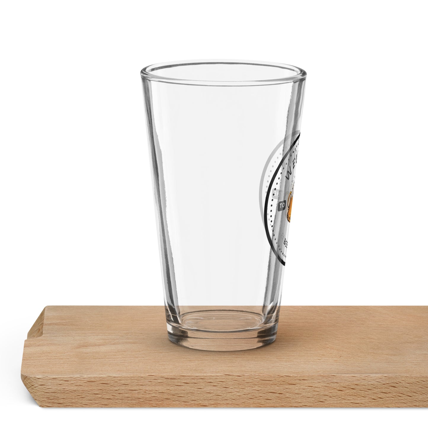 Emmy - Shaker Pint Glass -Welcome To The Beer Club