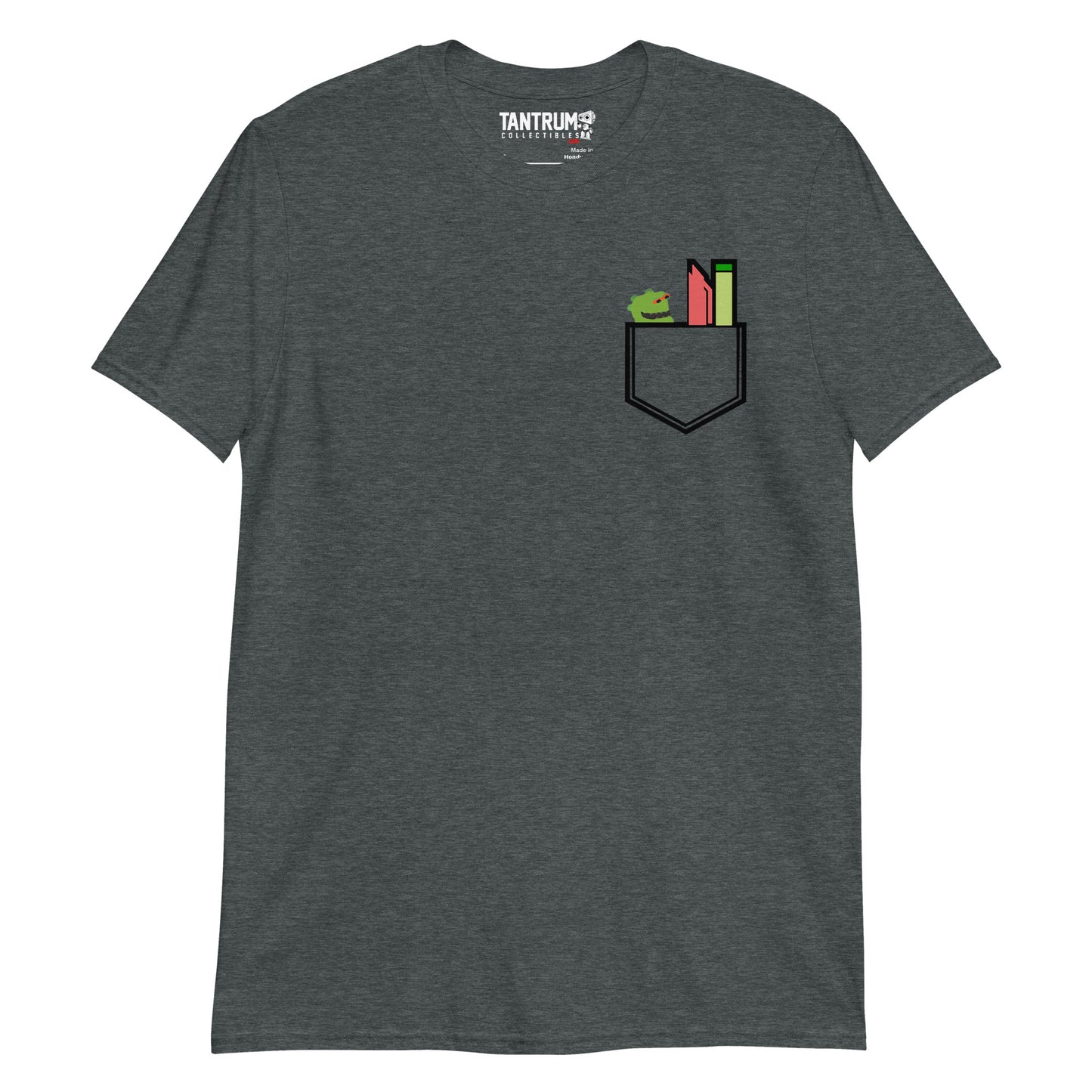Trikslyr - Unisex T-Shirt -Printed Pocket Rawr Nerd
