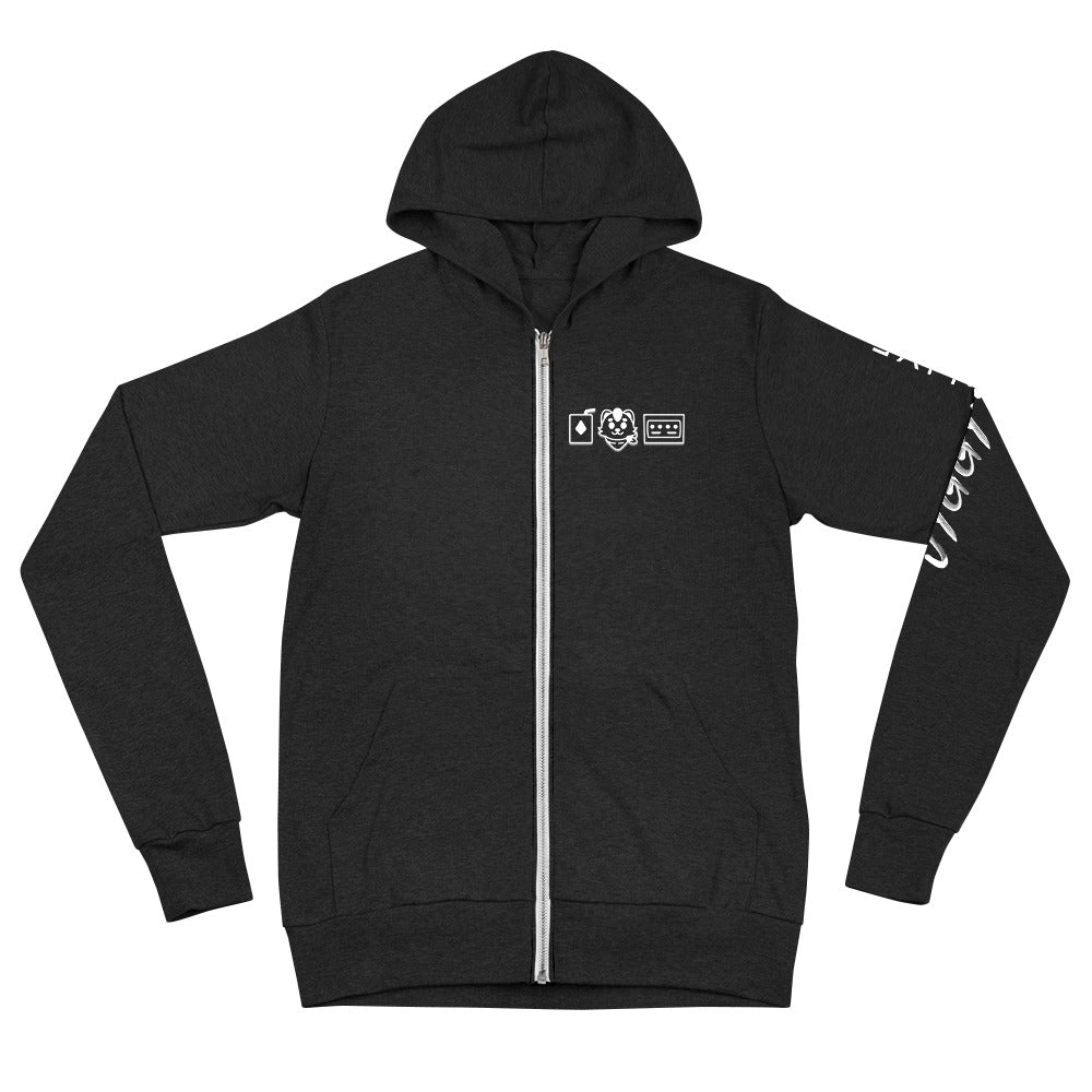 Jyggy - Unisex Zip Hoodie - "I'm Never Playing Games Again"