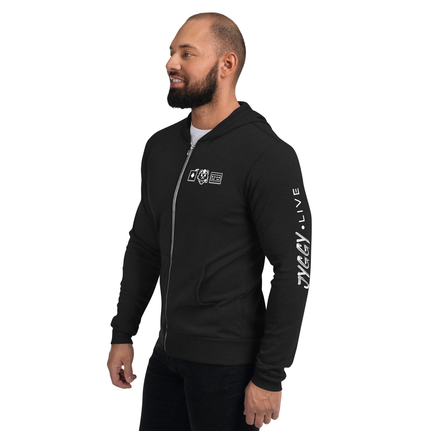 Jyggy - Unisex Zip Hoodie - "I'm Never Playing Games Again"