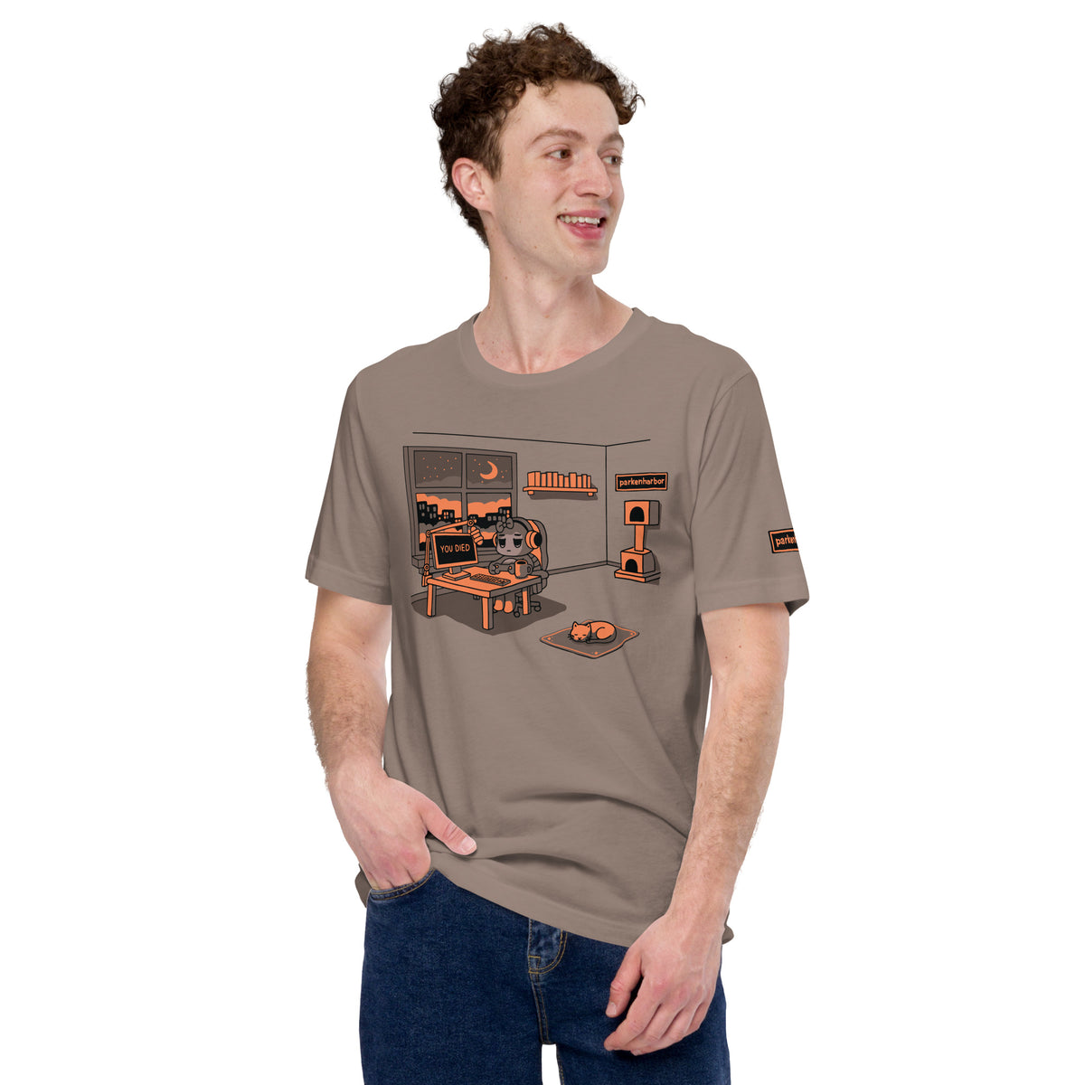parkenharbor - Unisex Tee - Orange Bedroom - TantrumCollectibles.com