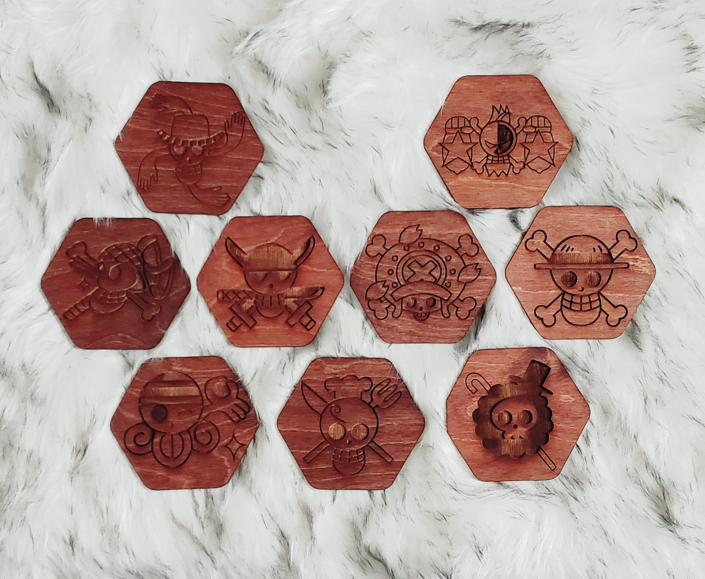 Wooden One Piece Coaster Set - TantrumCollectibles.com