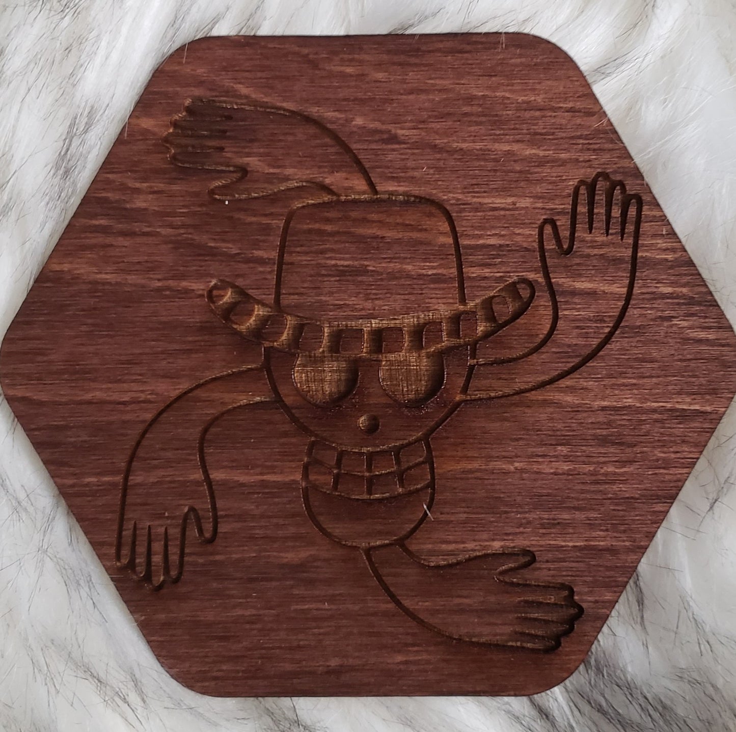 Wooden One Piece Coaster-Nico - TantrumCollectibles.com