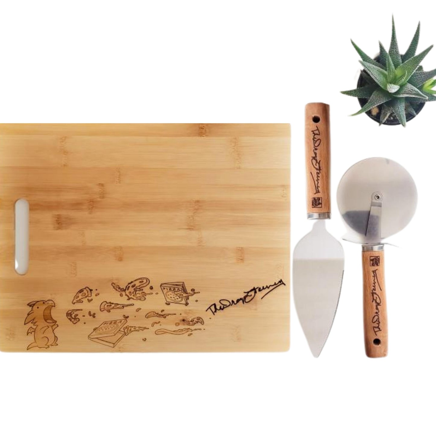 The Dragon Feeney - Pizza Cutter Wheel and Server Set