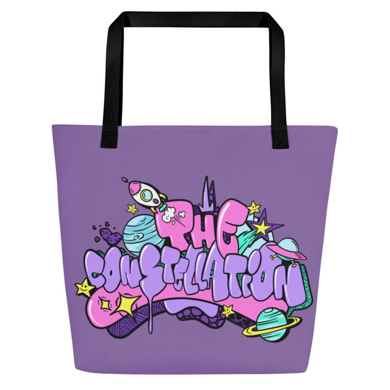 Frankthepegasus - All-Over Print Large Tote Bag - Constellation