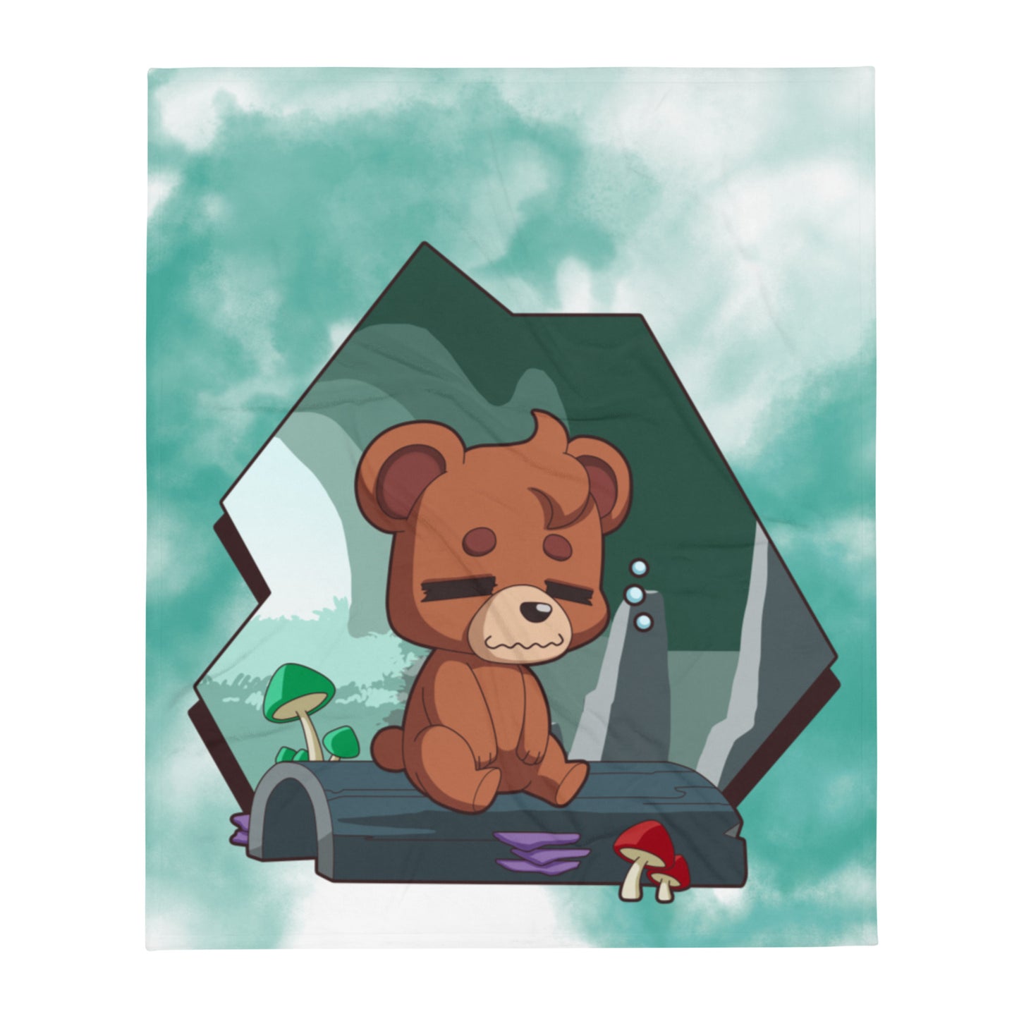 Burr - Throw Blanket - Chibi Bear