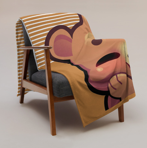 Burr - Throw Blanket - Blush