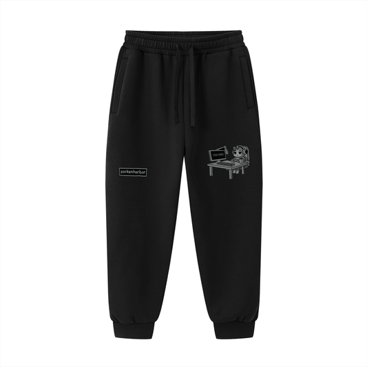 parkenharbor - Drawstring Sweatpants - Desk (Grey) - TantrumCollectibles.com