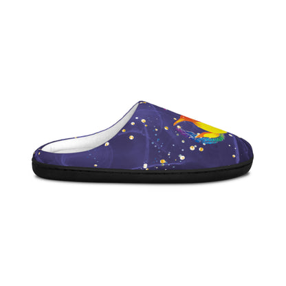 Penguicon - Men's Indoor Slippers - Galaxy Penguin (Exclusive Item) - TantrumCollectibles.com