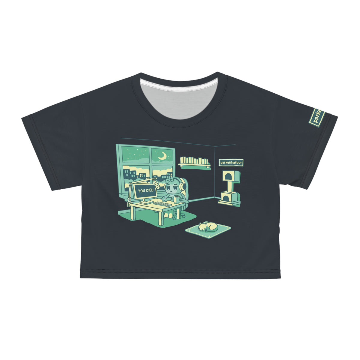 parkenharbor - Crop Tee - Green Bedroom v.2 - TantrumCollectibles.com