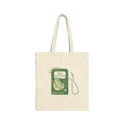 AlexNorimaki - Canvas Tote Bag - Gas Station Wiener
