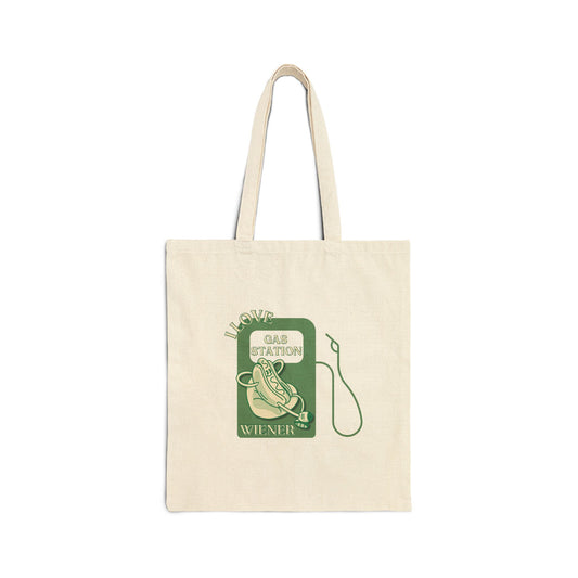 AlexNorimaki - Canvas Tote Bag - Gas Station Wiener