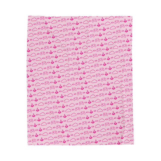 1000 Dreams Fund - Plush Blanket - Icon Pattern (Pink) - TantrumCollectibles.com