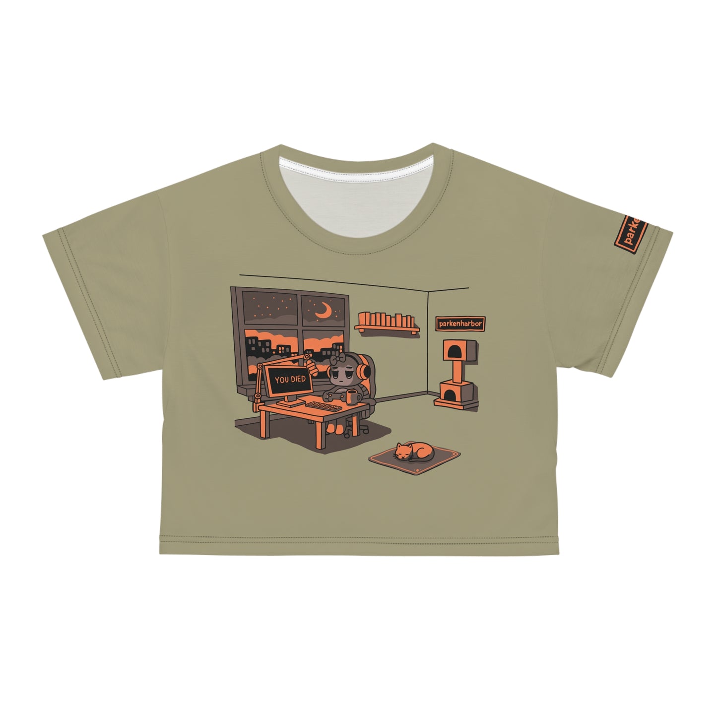 parkenharbor - Crop Tee - Orange Bedroom v.2 - TantrumCollectibles.com