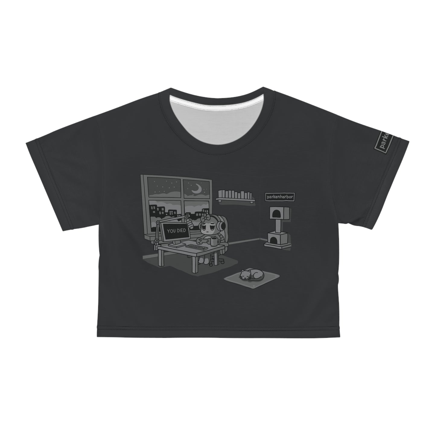 parkenharbor - Crop Tee - Grey Bedroom v.2 - TantrumCollectibles.com