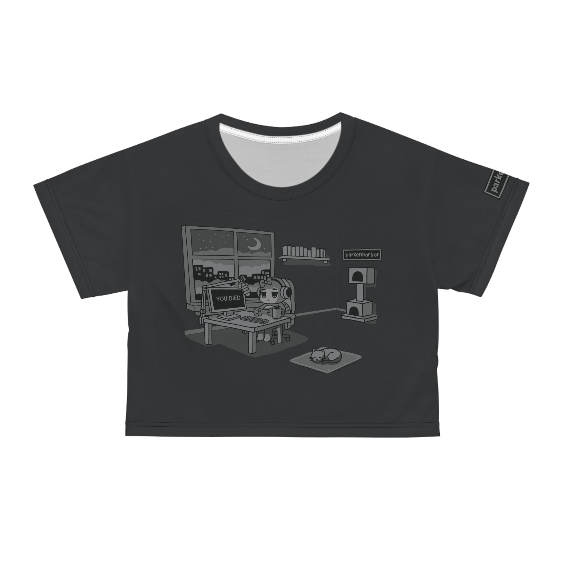 parkenharbor - Crop Tee - Grey Bedroom v.2 - TantrumCollectibles.com