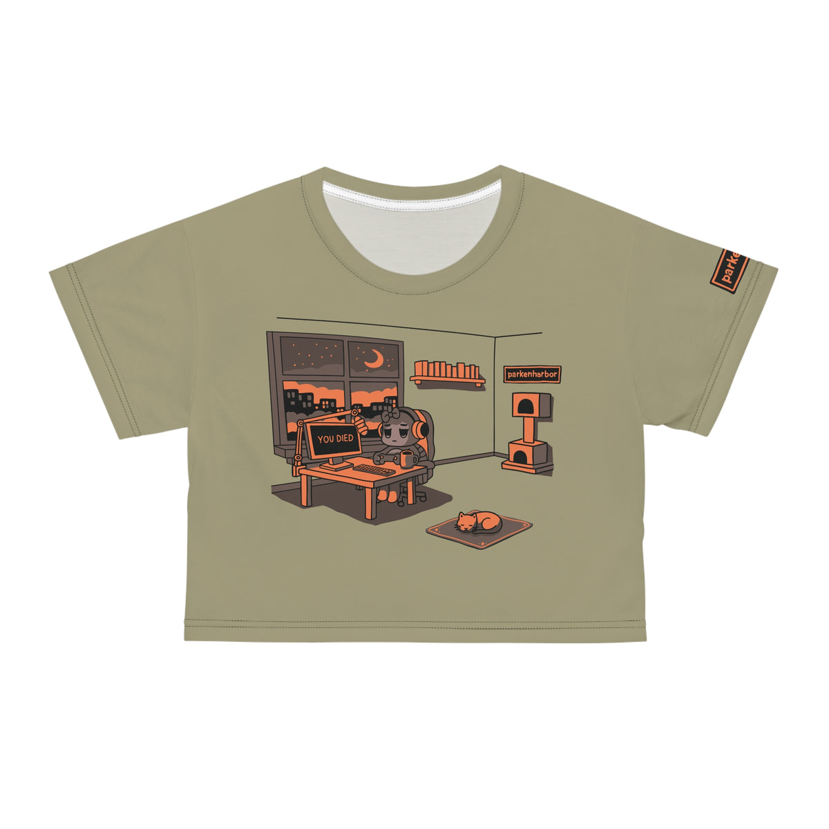parkenharbor - Crop Tee - Orange Bedroom v.2 - TantrumCollectibles.com