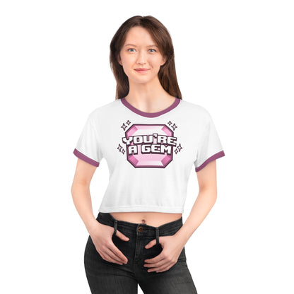 Emidivergent - Crop Tee - You're A Gem (Pink)