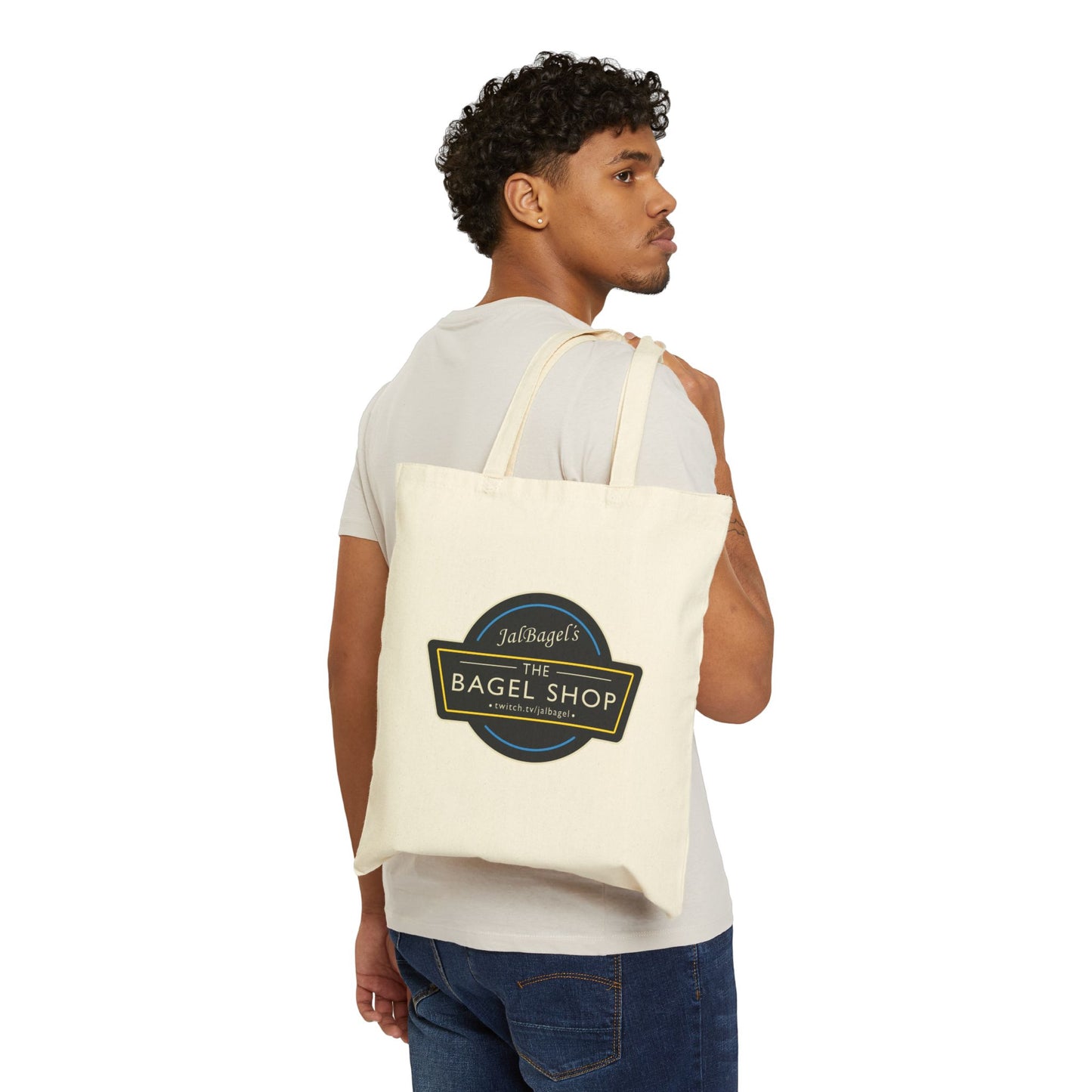 JalBagel - Cotton Canvas Tote Bag - Bagel Shop - TantrumCollectibles.com