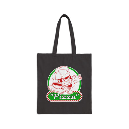 Tom Fawkes - Cotton Canvas Tote Bag - Pizza - TantrumCollectibles.com