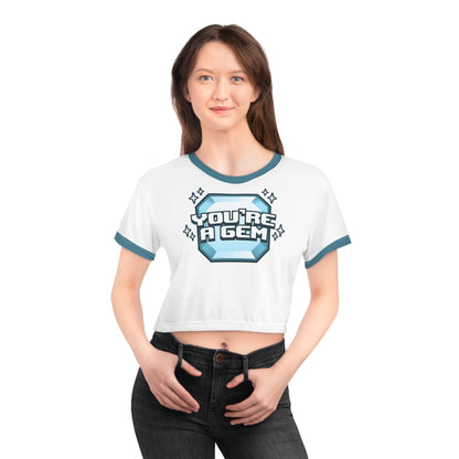 Emidivergent - Crop Tee - You're A Gem (Blue)