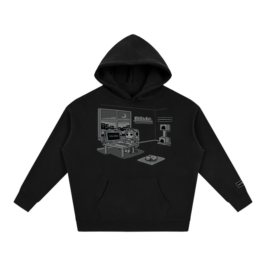 parkenharbor - Oversized Fleece Hoodie - Grey Bedroom - TantrumCollectibles.com