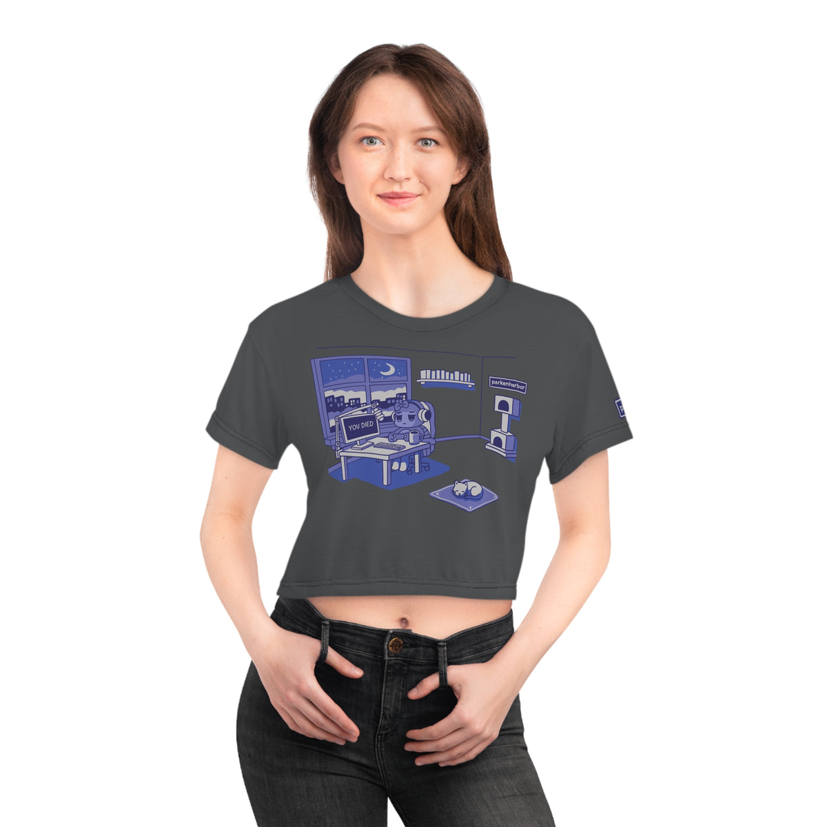 parkenharbor - Crop Tee - Purple Bedroom v.1 - TantrumCollectibles.com