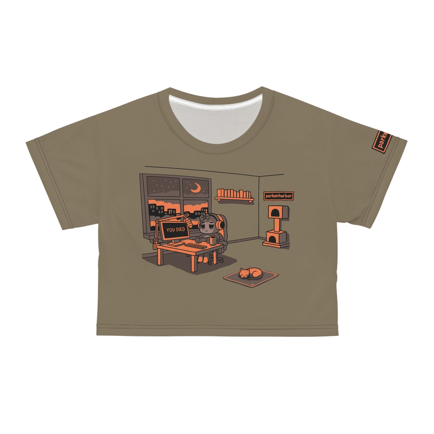 parkenharbor - Crop Tee - Orange Bedroom v.1 - TantrumCollectibles.com