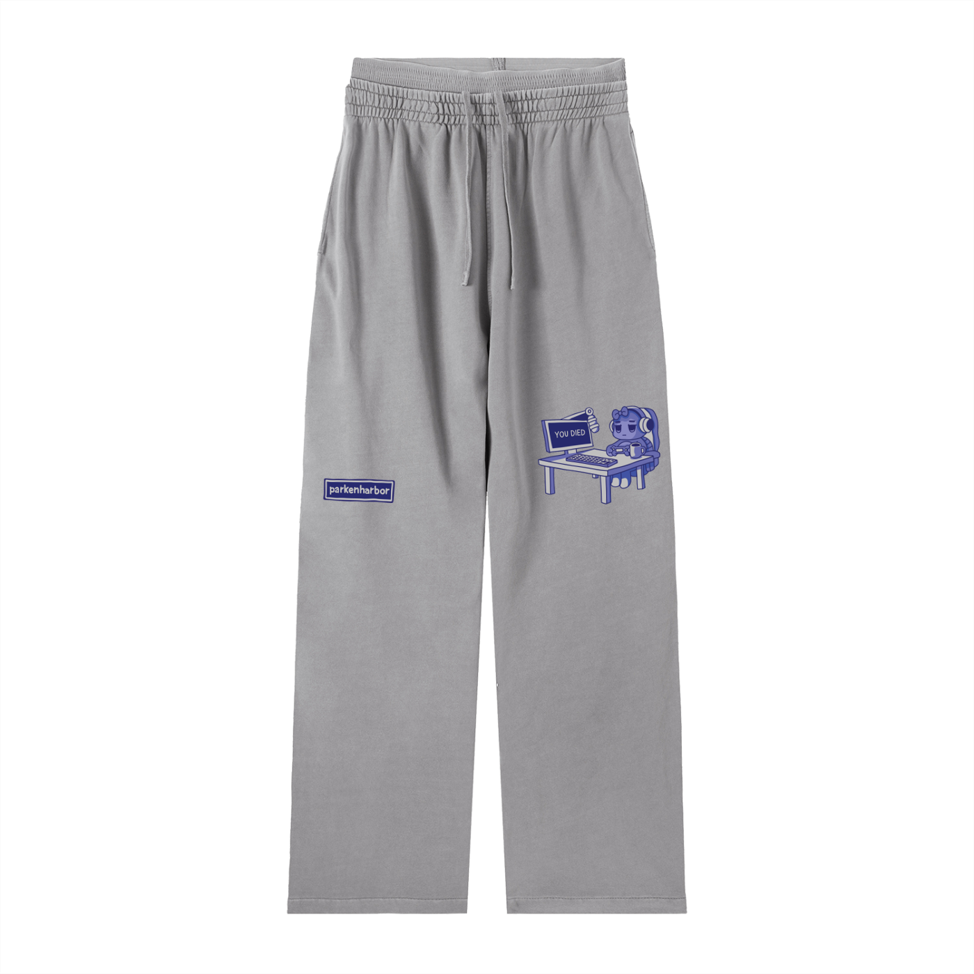 parkenharbor - Vintage Washed Waist Pants - Desk (Purple) - TantrumCollectibles.com