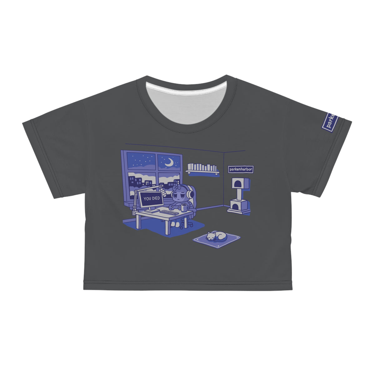 parkenharbor - Crop Tee - Purple Bedroom v.1 - TantrumCollectibles.com
