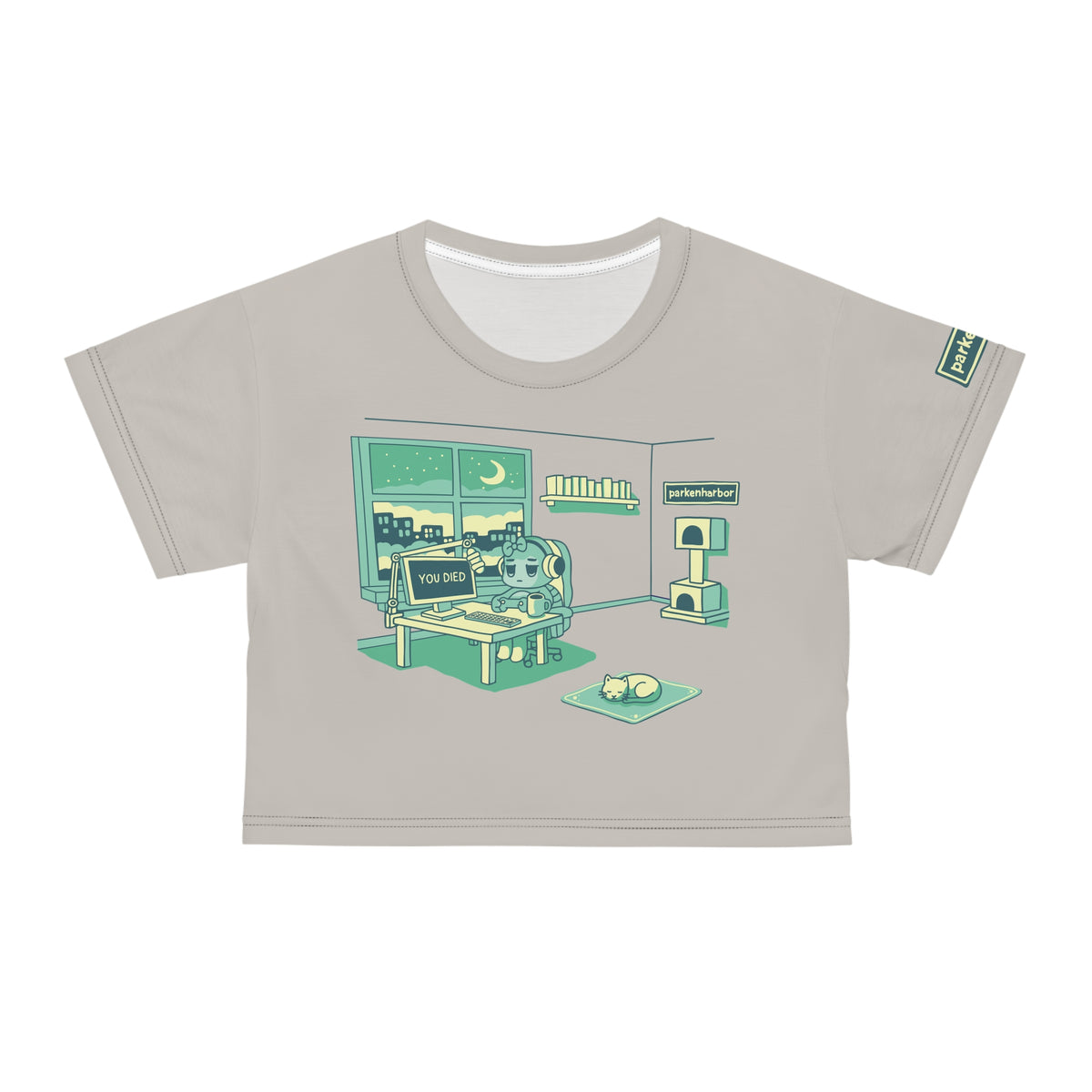 parkenharbor - Crop Tee - Green Bedroom v.1 - TantrumCollectibles.com