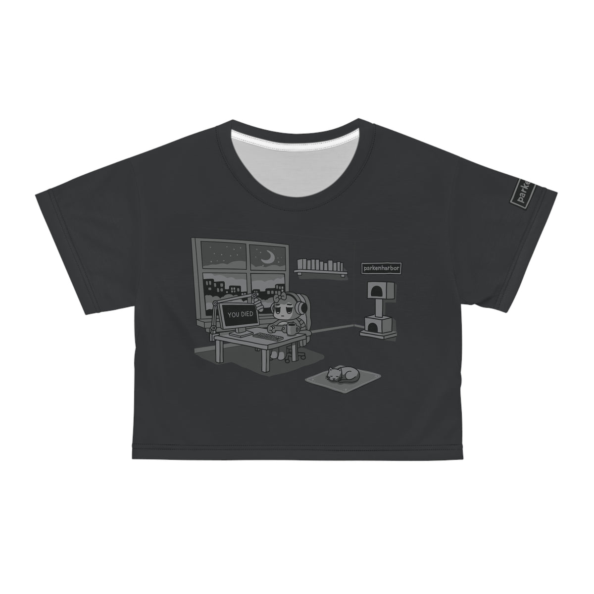 parkenharbor - Crop Tee - Grey Bedroom v.2 - TantrumCollectibles.com
