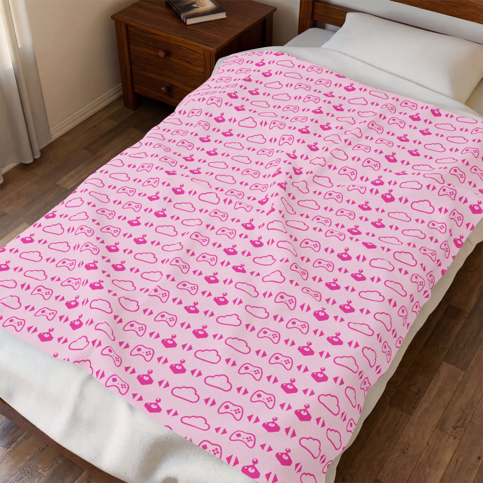1000 Dreams Fund - Plush Blanket - Icon Pattern (Pink) - TantrumCollectibles.com