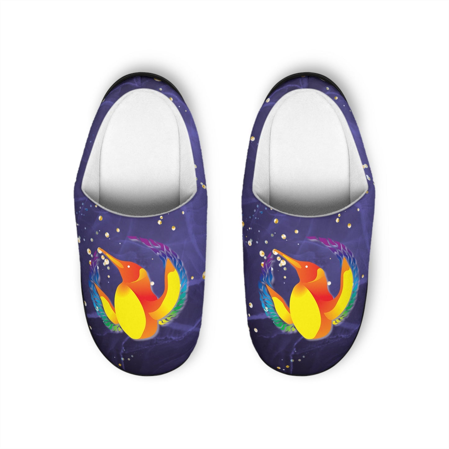 Penguicon - Women's Indoor Slippers - Galaxy Penguin (Exclusive Item) - TantrumCollectibles.com