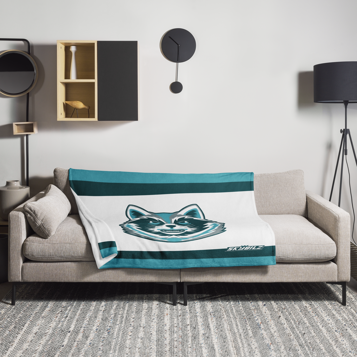 Skybilz - Throw Blanket - Ice Raccoon