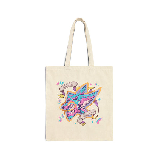 ProtonJon - Tote Bag - Trans Pride Wingstar